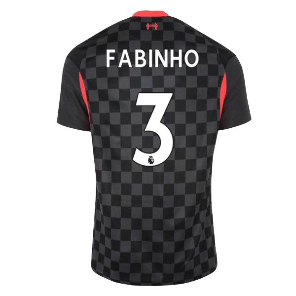 Maglia Liverpool NO.3 Fabinho Third 20/21 Nero